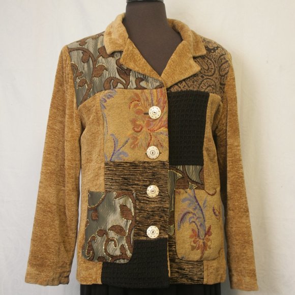 Patchwork Sweater-Jacket - Picture 1 of 5